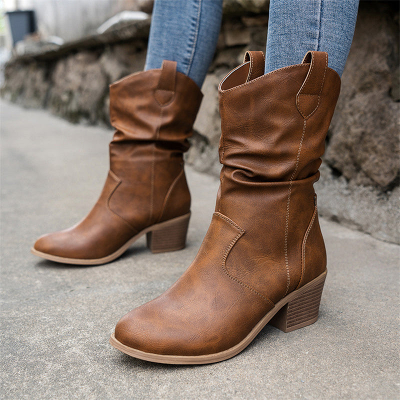 Vintage Western Cowboy Boots For Women - WOMONA.COM