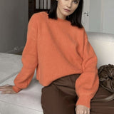 Warm Ladies Sweater Women Knitwear Knitted Sweaters - WOMONA.COM