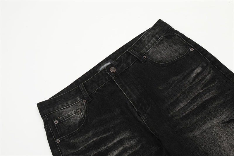 Retro Tattered Jeans Denim Trousers For Men - WOMONA.COM