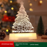 Christmas Decoration 3D Lamp Acrylic LED Night - WOMONA.COM