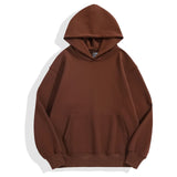 500g Heavy-duty Fleece Shoulder Down Hoodie - WOMONA.COM