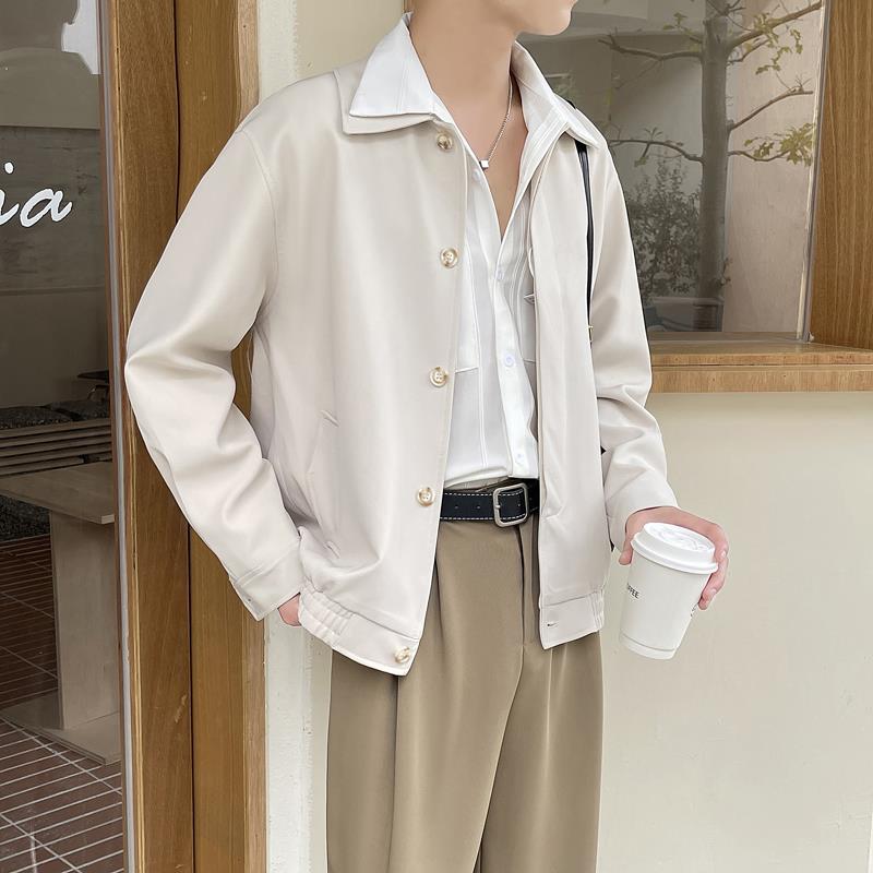 Men's short work jacket casual and minimalist trend - WOMONA.COM