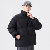 Men's Thickened Cotton Coat Stand Collar Bread Suit - WOMONA.COM