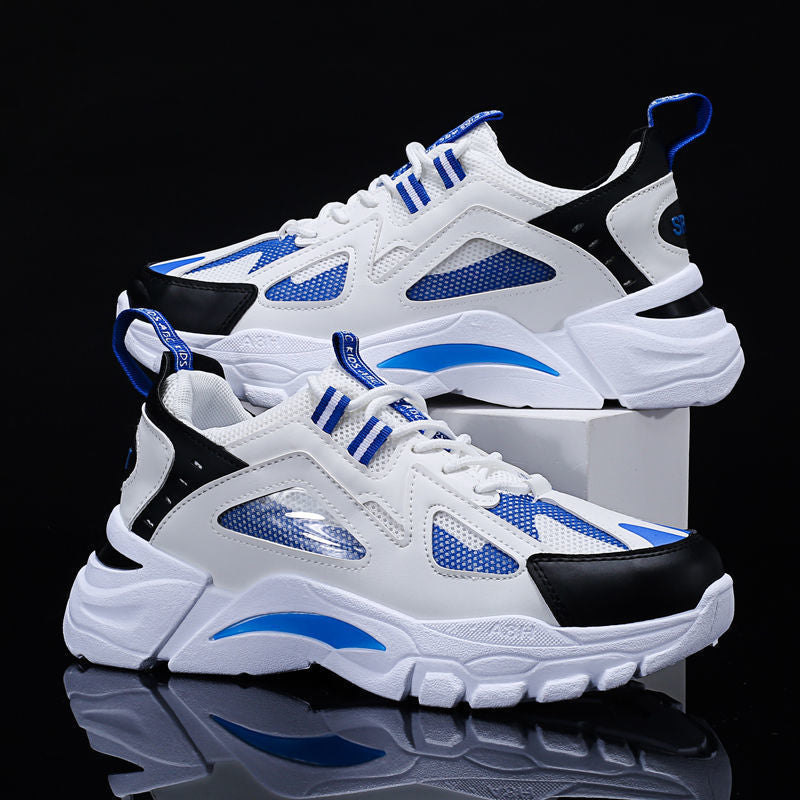 White Sneakers Men Non Slip Walking Running Shoes Sports - WOMONA.COM