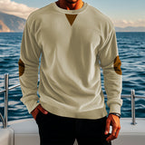 Stand Collar Corduroy Long-sleeved Sweater For Men - WOMONA.COM