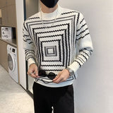 Striped Sweater For Men Spring And Autumn - WOMONA.COM