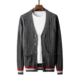 American Style Trend Pure Cotton Cardigan SweateR - WOMONA.COM