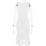 Slim Skinny Sleeveless Dress For Women Fashion Party Club Dresses - WOMONA.COM