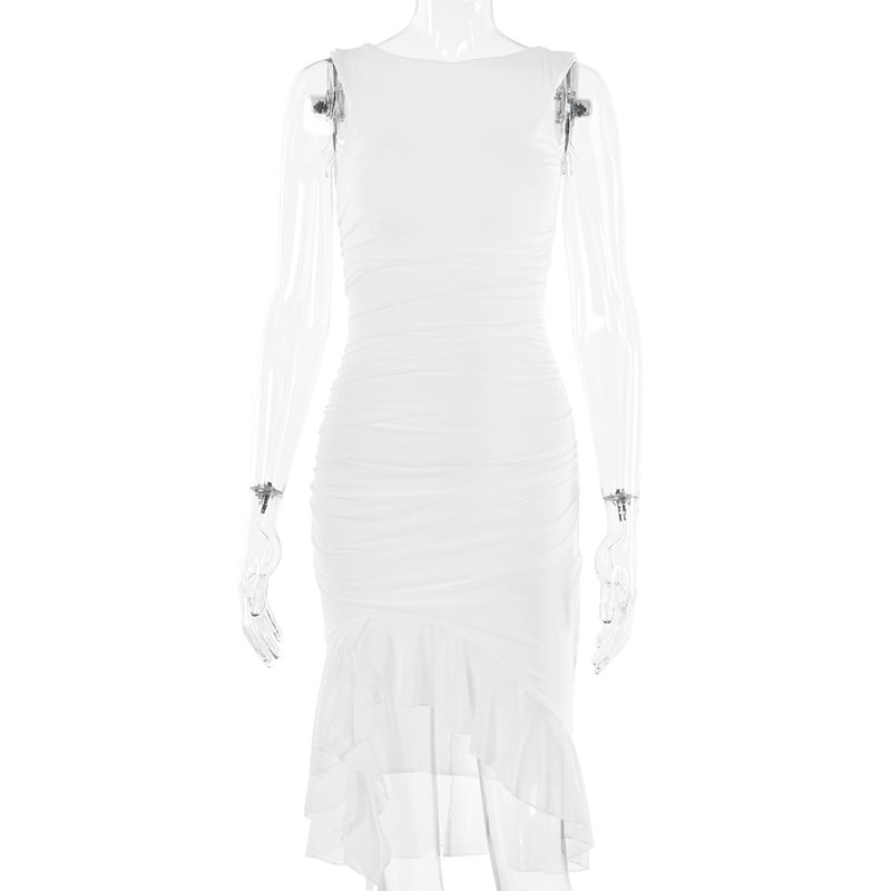 Slim Skinny Sleeveless Dress For Women Fashion Party Club Dresses - WOMONA.COM