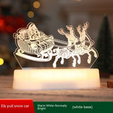 Christmas Decoration 3D Lamp Acrylic LED Night - WOMONA.COM