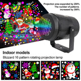 LED Christmas Snow Lights Projector Christmas Lamp - WOMONA.COM