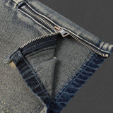 High Street Heavy Industry Water Washed Hole Jeans - WOMONA.COM