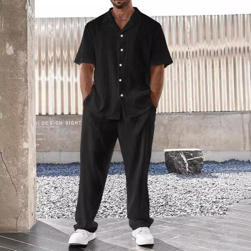 Men's Commuter Suit Casual Button Shirt - WOMONA.COM