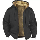 Brown Lining Cotton-padded Jacket - WOMONA.COM