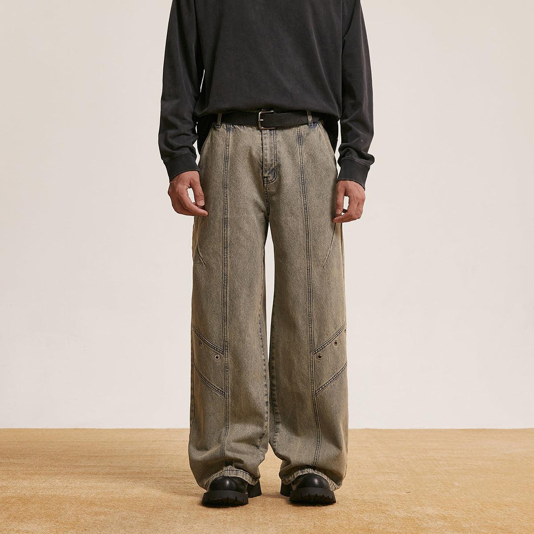 Trendy Retro Washed Jeans Men And Women - WOMONA.COM