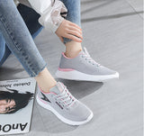 Women's Fly-knit Sneakers Running Tide Shoes - WOMONA.COM