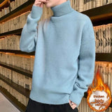 Turtleneck Sweater For Men Loose Velvet Thickened - WOMONA.COM