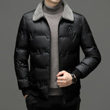 Fur Collar Coat Men's Casual Jacket - WOMONA.COM