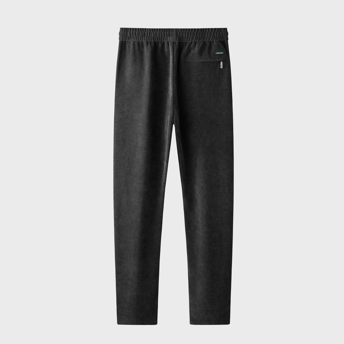 Men's straight-leg corduroy pants with velvet-lined option in black, dark gray and khaki – photo 3 of 7