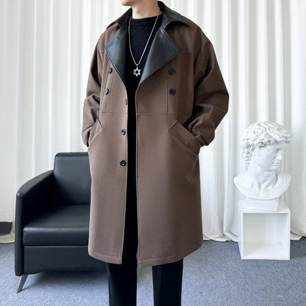 Woolen Coat Men's Korean Fashion