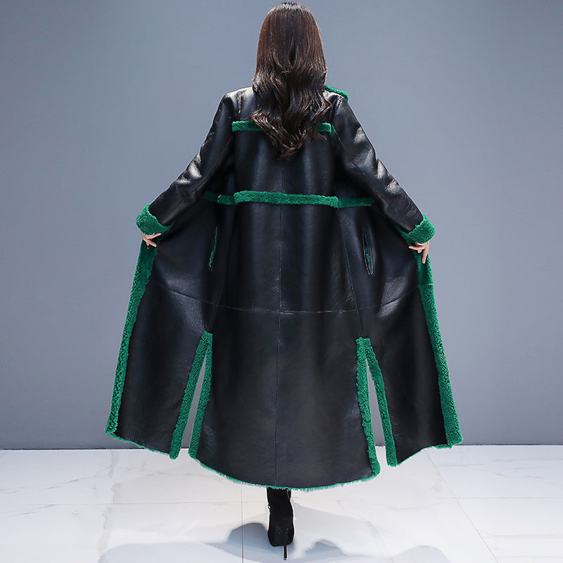 Fleece-lined Thick Lamb Wool Coat For Women - WOMONA.COM