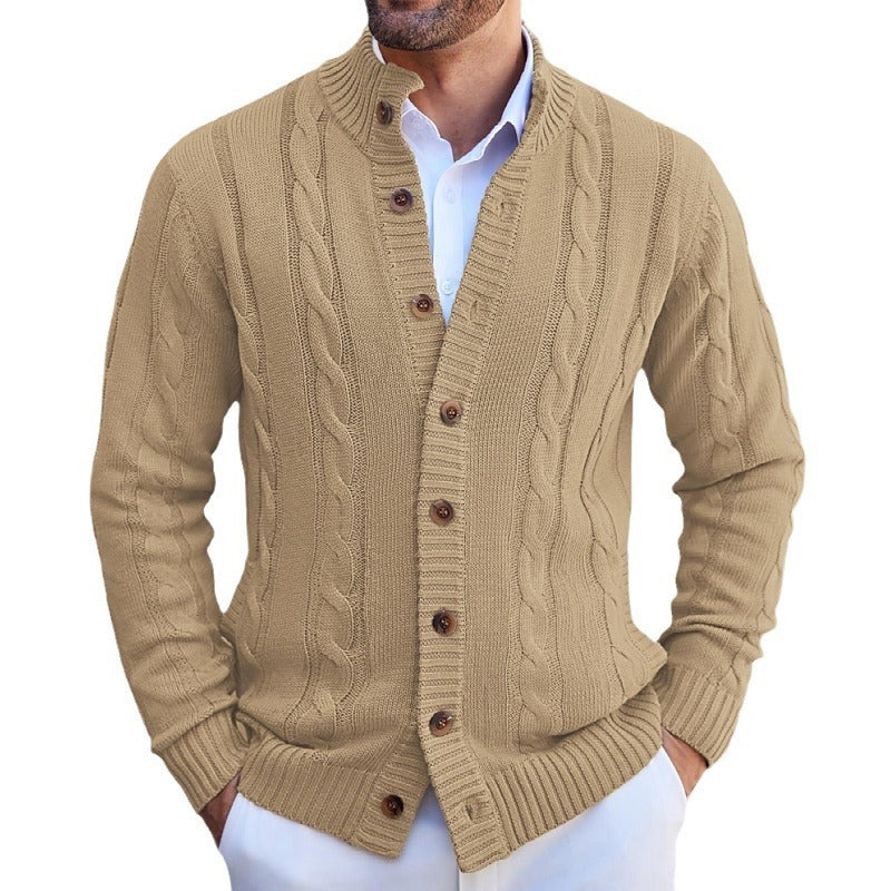 European And American Leisure Stand Collar Sweater Coat - WOMONA.COM