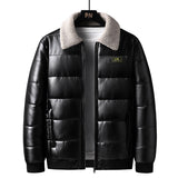 Lapel Collar Trendy Men's Winter Jacket Thickened - WOMONA.COM