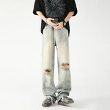 Men's Summer American Washed Broken Holes Pants - WOMONA.COM