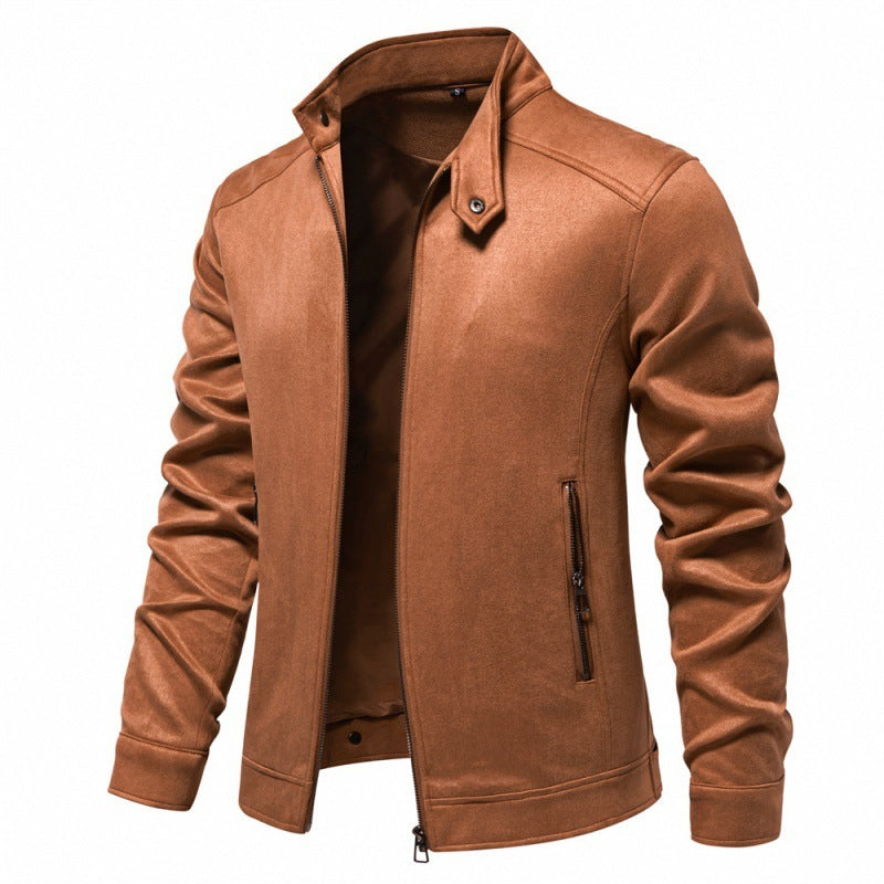 Men's Trendy Pure Color All-matching Coat