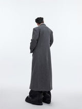 Men's Coat Design Feel Long Over The Knee Coat - WOMONA.COM