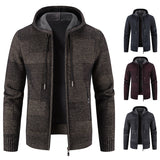 Loose Plus Size Zipper Wool Casual Jacket - WOMONA.COM