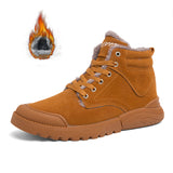 Ankle Boots Men Winter Warm Plush Shoes - WOMONA.COM