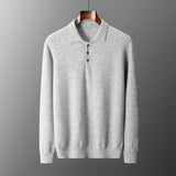 Polo Shirt Men's Casual Wool Sweater