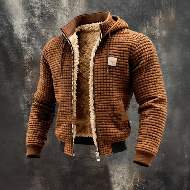 Men's Air-Layer Fleece-Lined Hooded Jacket