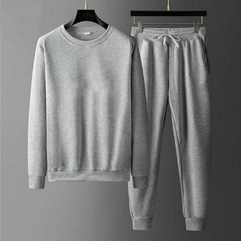 Round Neck Sweatshirt And Sweatpants Fashion Sports Men Suit - WOMONA.COM