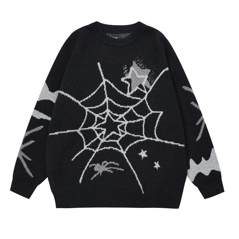 Men's Spider Web Pullover - WOMONA.COM