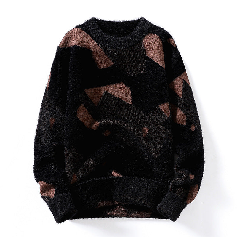 Asian Bay Anti-mink Sweater Knitted Shirt - WOMONA.COM