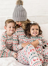 Christmas Pajamas Family Matching New Year Father Mother Kids - WOMONA.COM