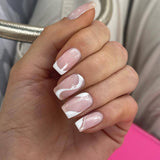 French Simplicity Short White Wear Finished Nail - WOMONA.COM