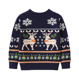 Pullover Knitwear Girls' Christmas Elk Sweater - WOMONA.COM