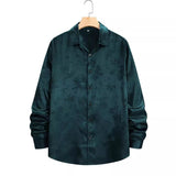 Men's Fashionable Jacquard Long Sleeved Shirt