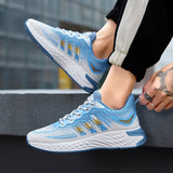 Fly-woven Mesh Shoes Thick-soled Sports Sneakers - WOMONA.COM