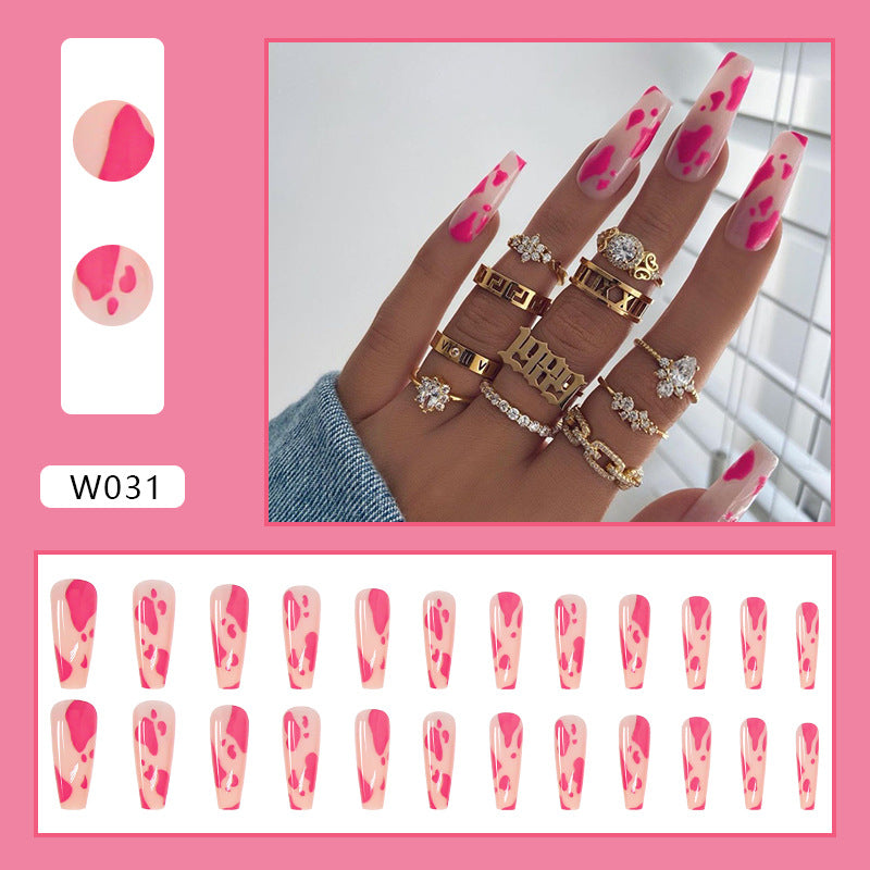 Long Ballet European And American Nails 24 Pieces - WOMONA.COM