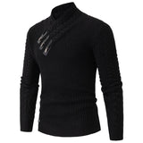 Men's Long-sleeved Knitted Top Plus Size Sweater - WOMONA.COM