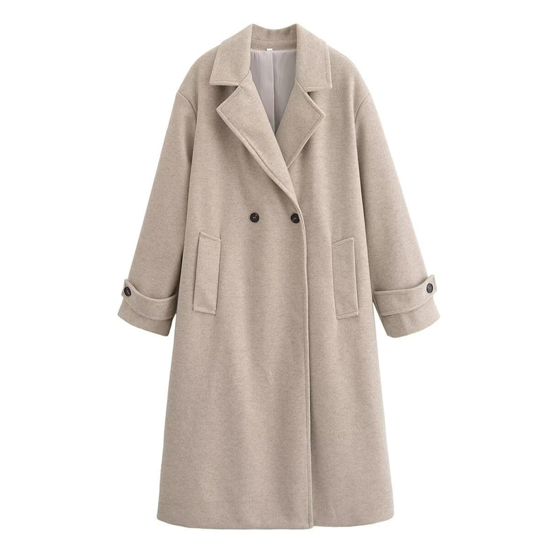 Coat Elegant Long Slimming Slim Fit 9 - WOMONA.COM