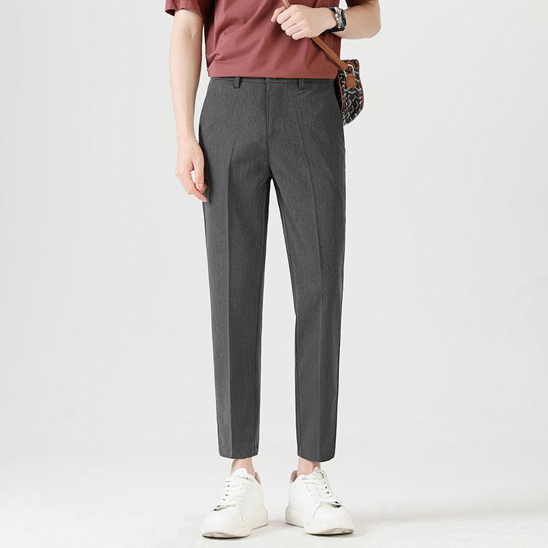 Casual Small Trousers Stretch Pencil Pants Men's - WOMONA.COM