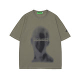 Fashion Fuzzy Printed T-shirt Men - WOMONA.COM