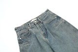 Distressed Washed Loose Jeans For Men - WOMONA.COM