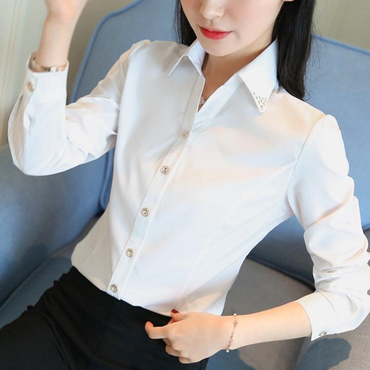 Women Long Sleeved Professional Formal Shirts Were Thin - WOMONA.COM