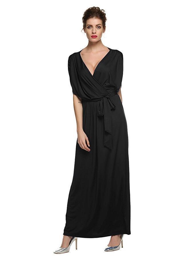 Vestido elegante de talla grande 4XL para mujer, vestidos largos de verano